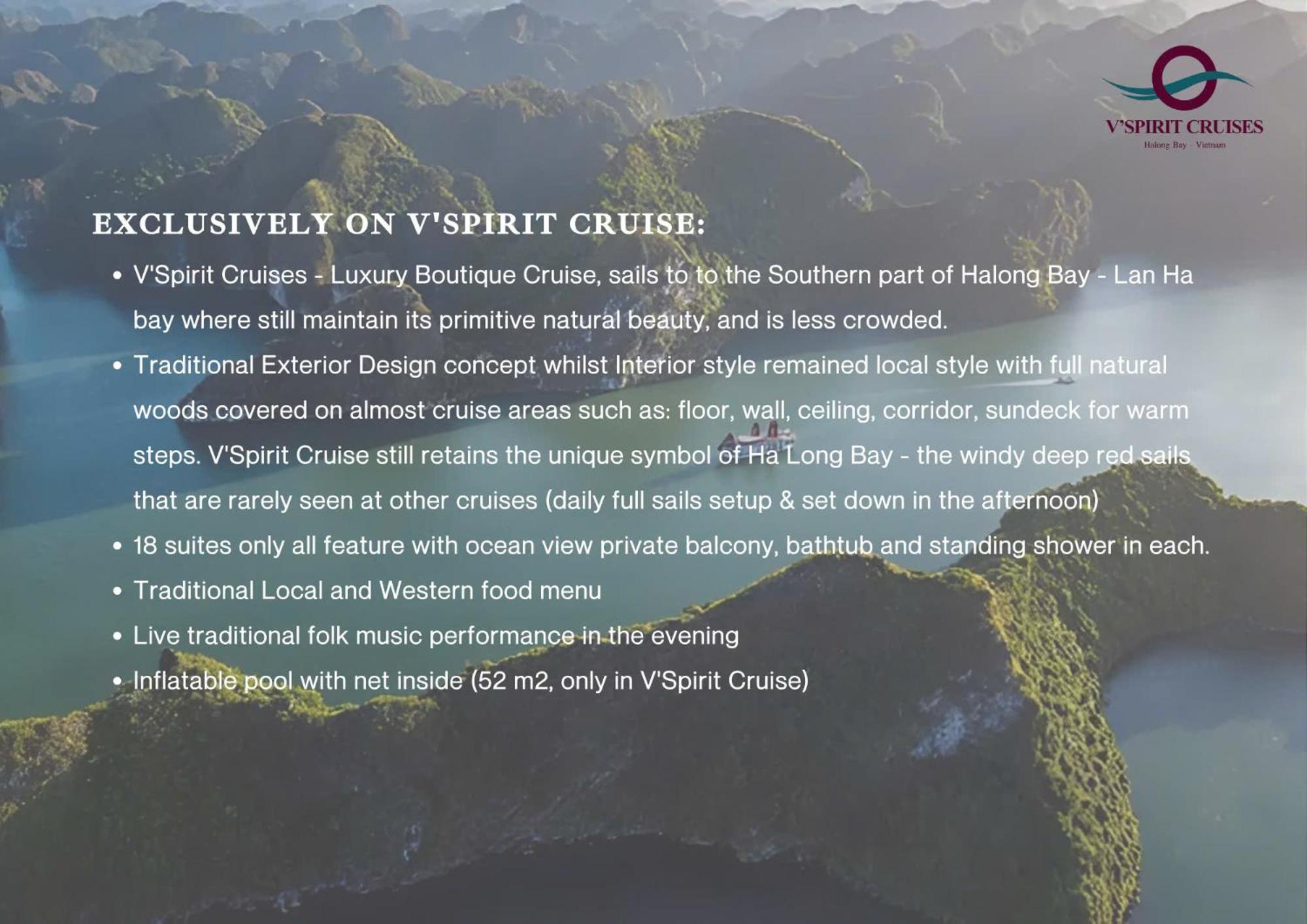 V'Spirit Cruise Hotel Ha Long Eksteriør billede